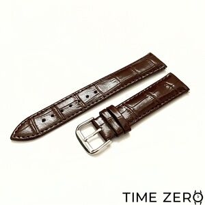 New Brown Genuine Leather Croc. Watch Strap (The Heritage Collection)